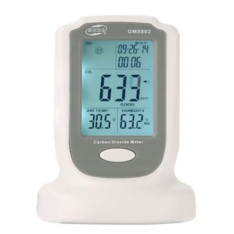 دستگاه سنجش دی‌اکسید کربن GM8802 بنتک – اندازه‌گیری دقیق CO2 در محیط